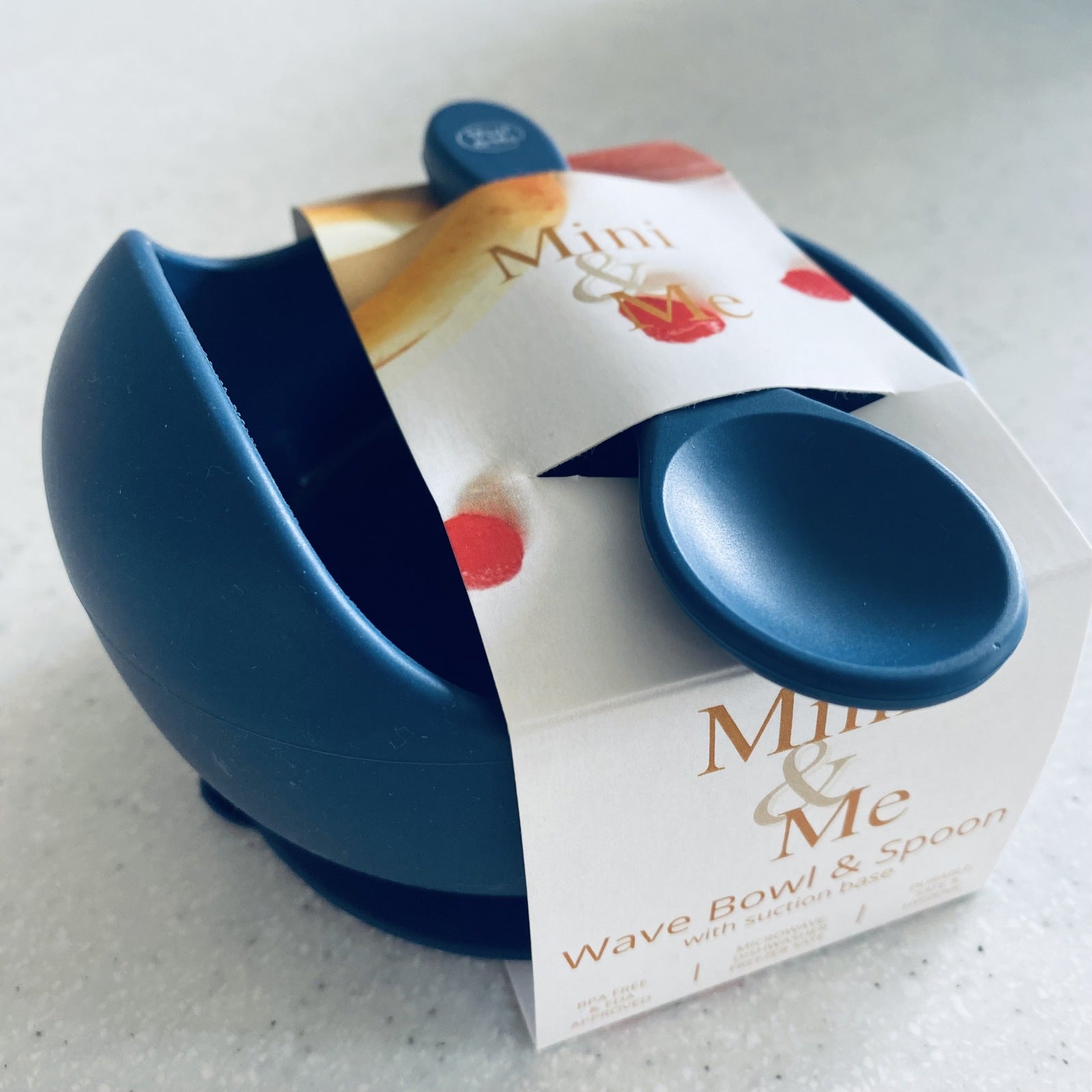 Wave Bowl & Spoon Blueberry – Cuddle Bug & Co